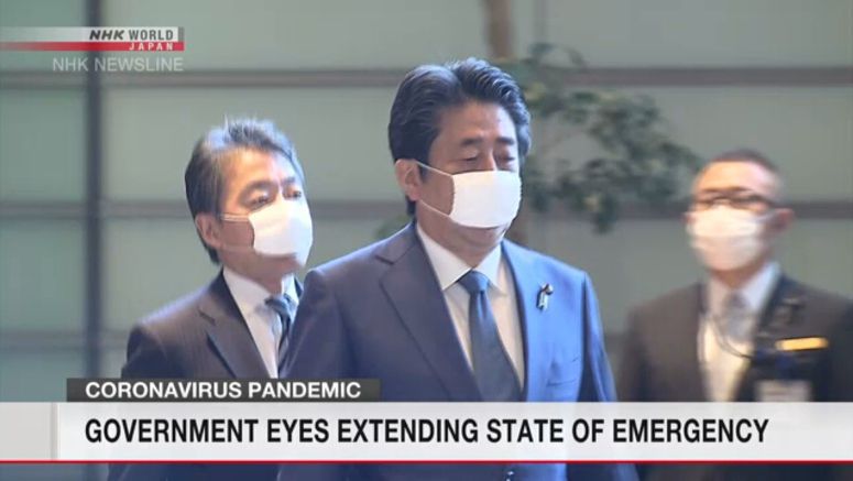 Abe to extend state of emergency
