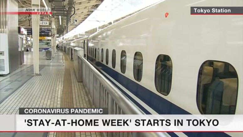 'Stay-at-home week' starts in Tokyo