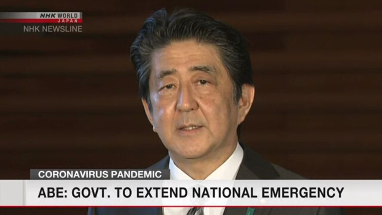 Abe set to extend state of emergency