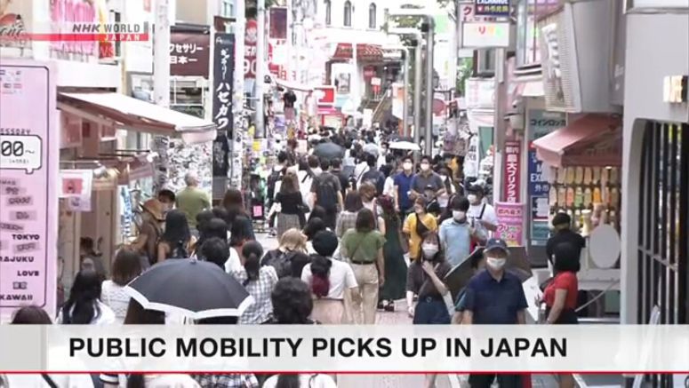 Public mobility picks up in Japan