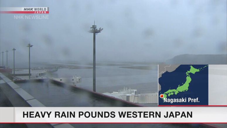 Heavy rain expected in western and eastern Japan