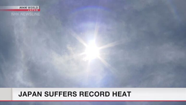 Scorching temperatures continue in Japan