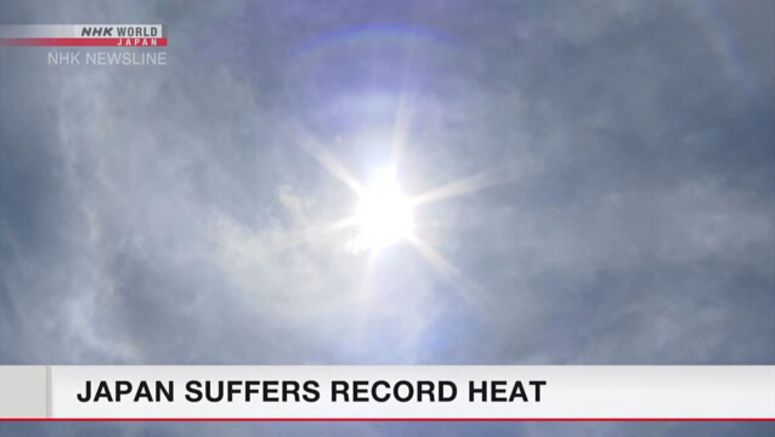 Scorching temperatures continue in Japan