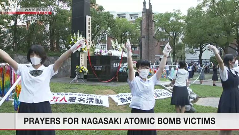 Prayers for Nagasaki atomic bomb victims