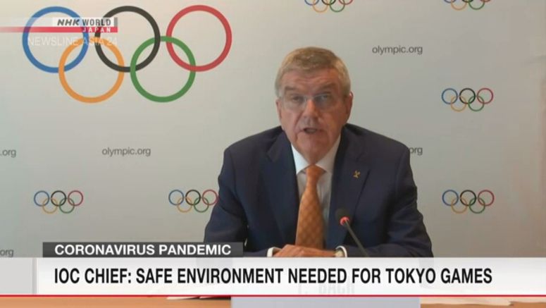 IOC chief: Safe environment needed for Tokyo 2020