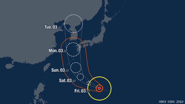 Japan on alert for 2 typhoons