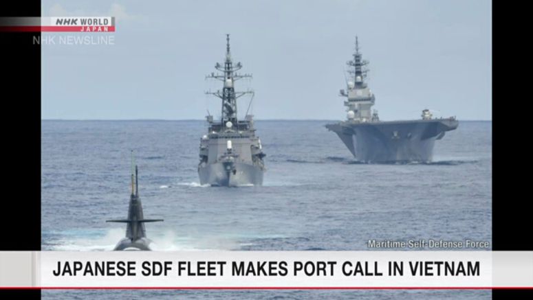 Japanese marine fleet makes port call in Vietnam