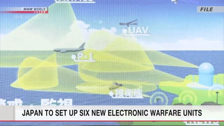 Japan to set up six new electronic warfare units