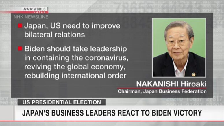 Japan's business leaders react to Biden victory