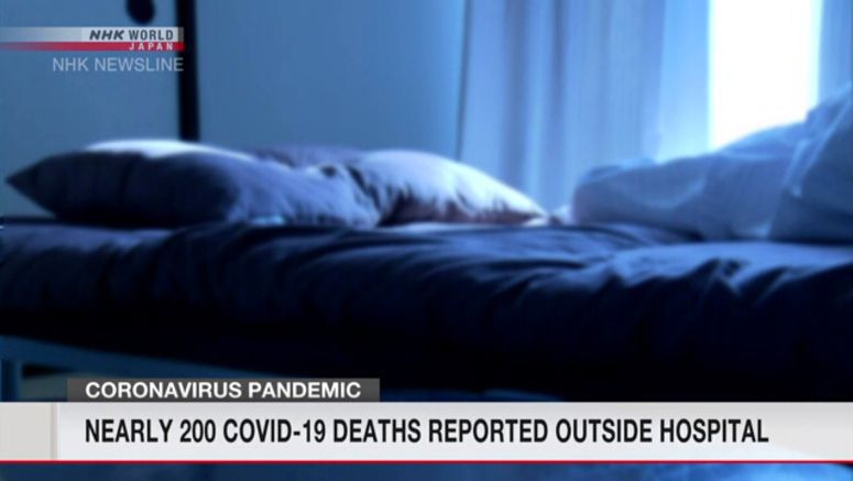 Nearly 200 COVID deaths outside hospital