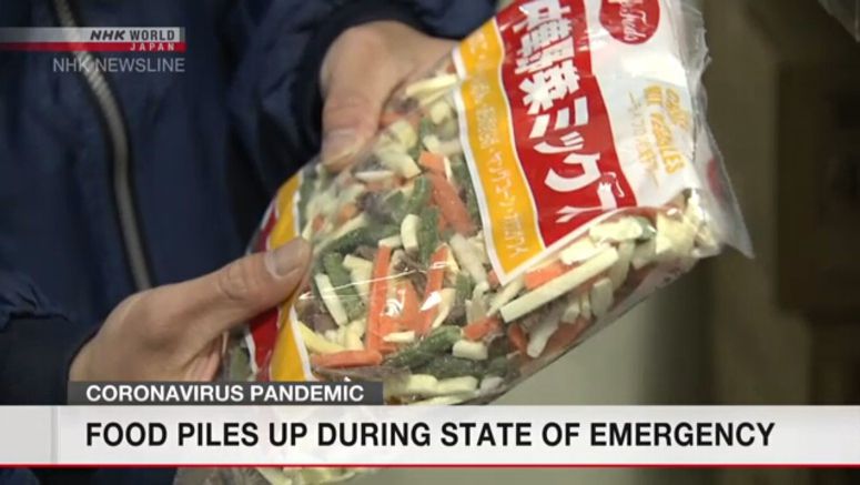 Excess food piles up during state of emergency