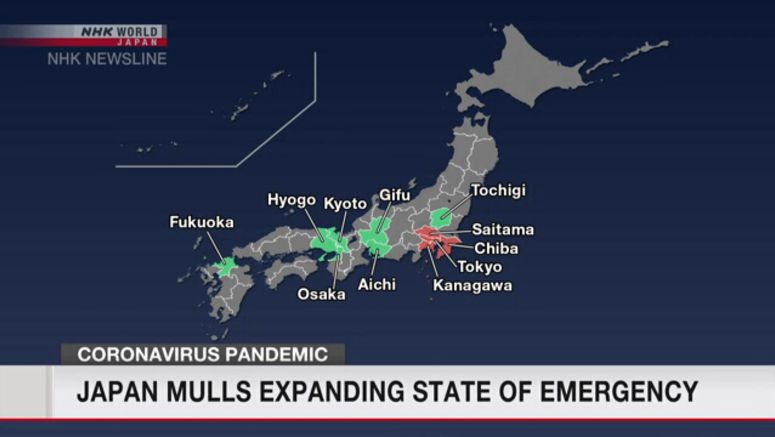 Japan likely to expand state of emergency