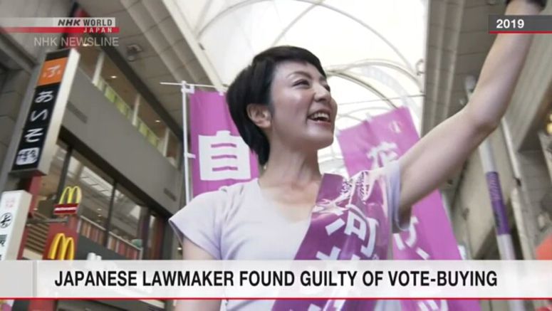 Upper House lawmaker guilty of vote buying