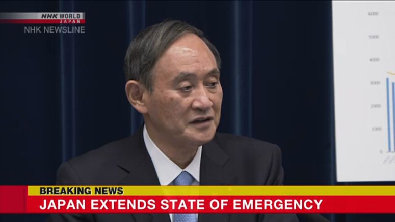 State of emergency extended for one month