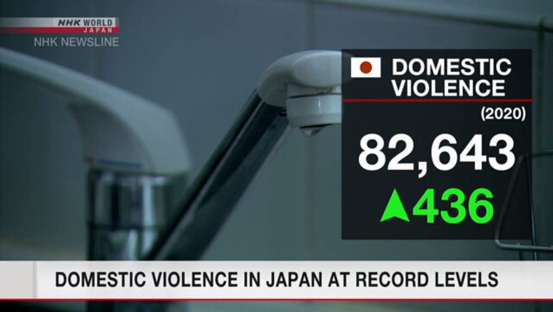 Domestic violence reports in Japan hit record