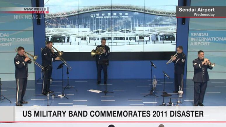 US military band commemorates 2011 disaster