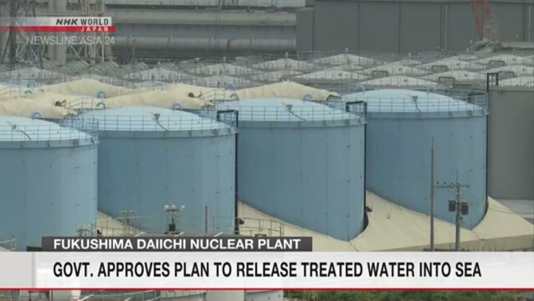 Govt. approves release of treated water into sea