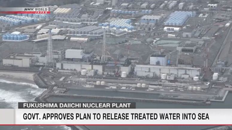 Govt. OK's plan to release treated water into sea