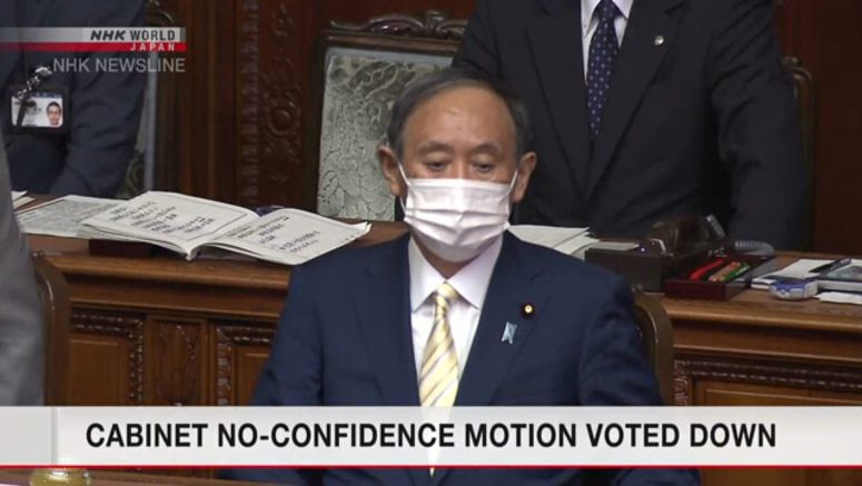 Cabinet no-confidence motion voted down