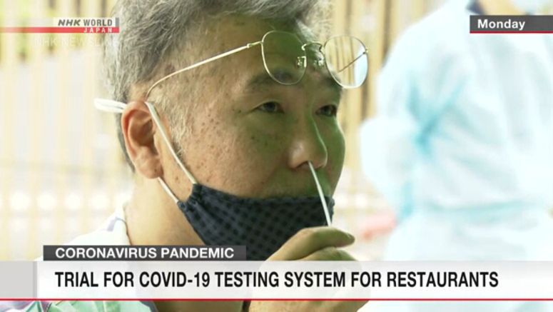 COVID-19 testing system designed for restaurants