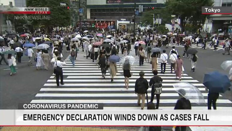 Emergency declaration winds down as cases fall