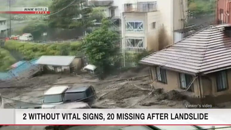 Two found without vital signs after mudslides