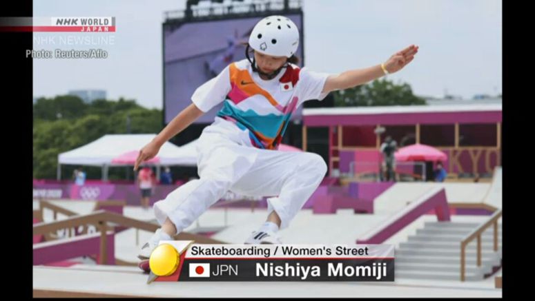 Nishiya becomes Japan's youngest Olympic champion