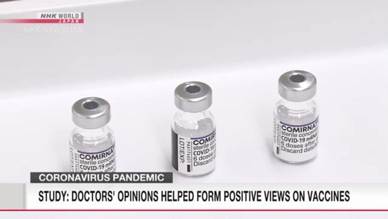 Data provided by doctors helped form positive views on vaccines