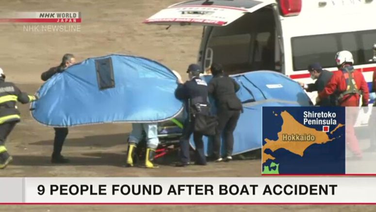 9 people found after boat accident