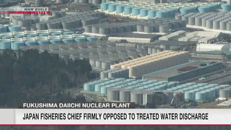 Fisheries chief 'firmly opposed' to treated water discharge