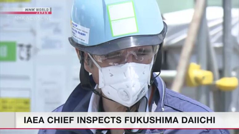 IAEA chief inspects Fukushima Daiichi power plant