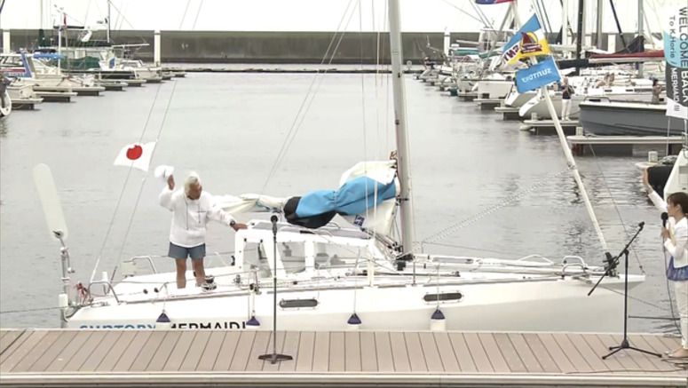 Horie 'still feels young' after solo Pacific crossing at 83