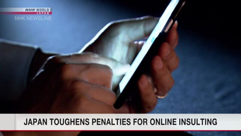 Japan toughens penalties for insults, creates new type of imprisonment