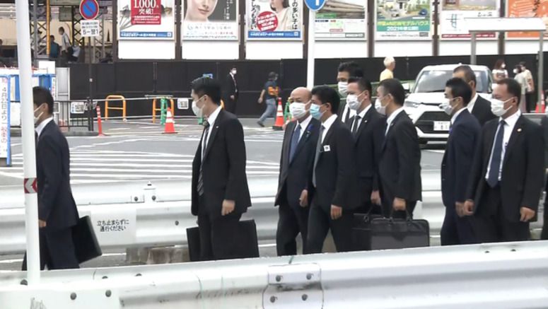 National Public Safety Commission chair inspects site of Abe shooting