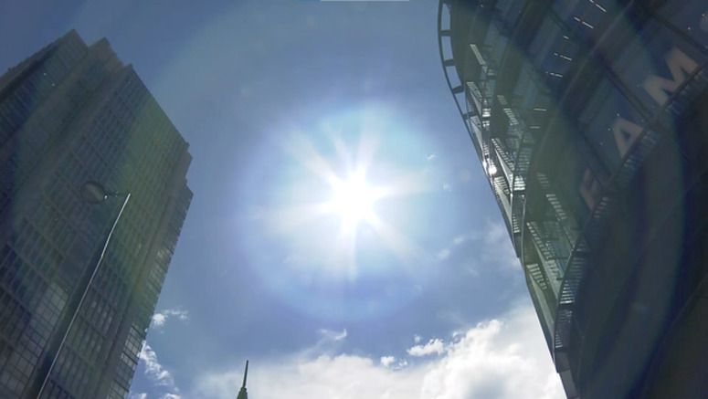 Dangerously hot weather continues with possible downpours