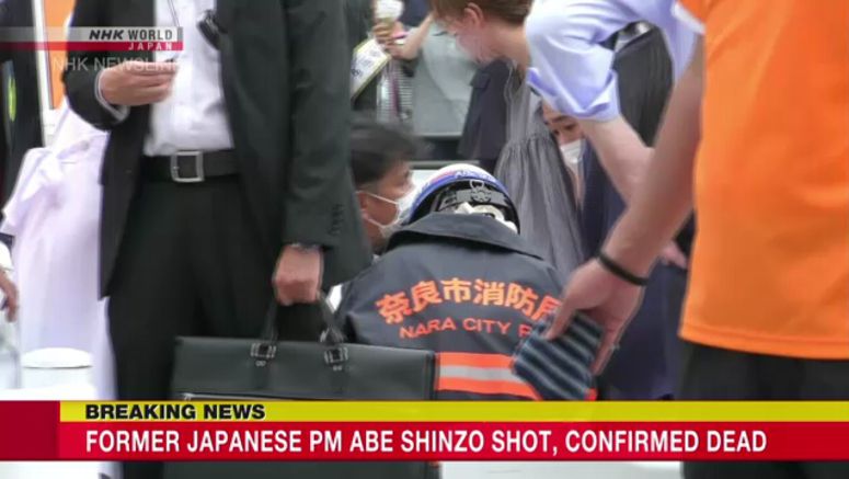 Japan's former PM Abe Shinzo shot, confirmed dead