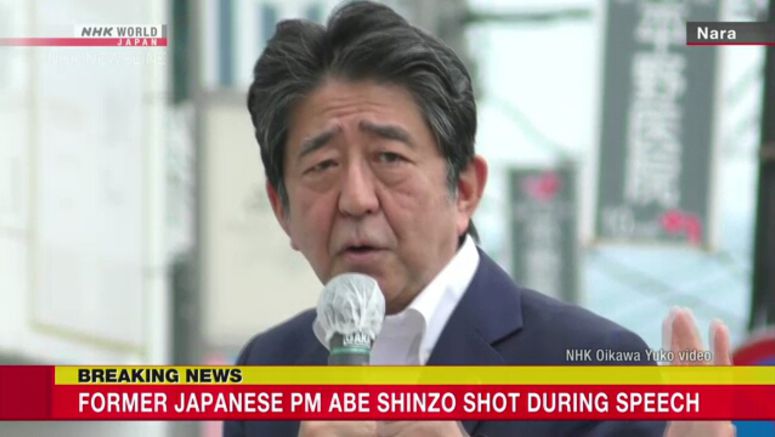 Japan's former PM Abe Shinzo reportedly without vital signs after being shot
