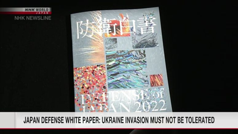 Japan's defense white paper: Russia's invasion should not be tolerated