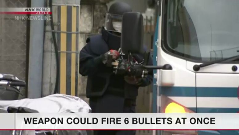 Suspect says gun used in Abe attack was designed to fire 6 bullets at a time