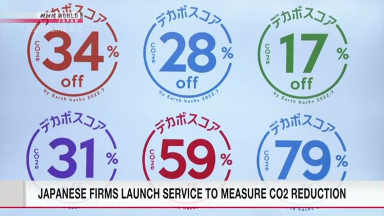 Japanese firms launch service to measure CO2 reduction