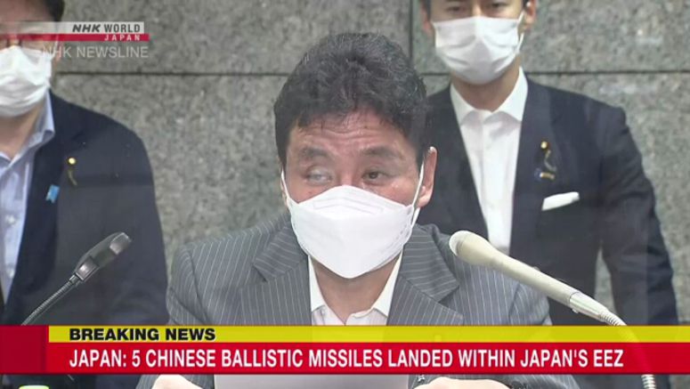 Japan lodges protest with China over missiles landing in Exclusive Economic Zone