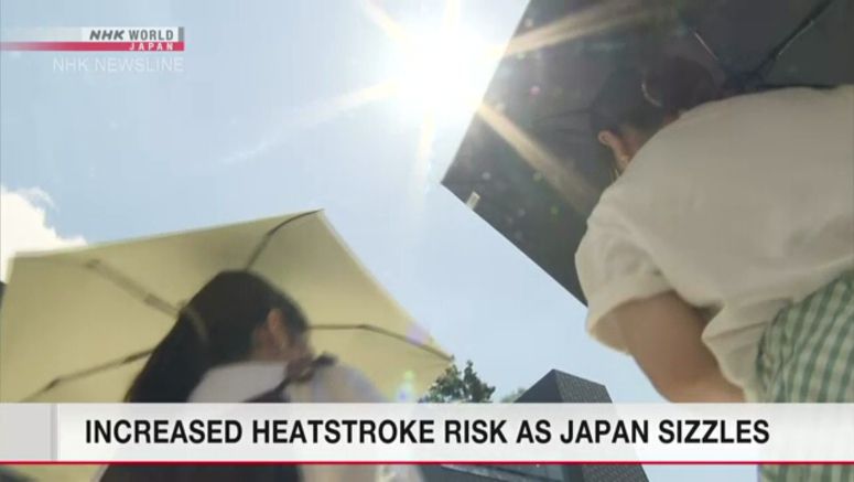 Heatstroke alert in place for much of Japan