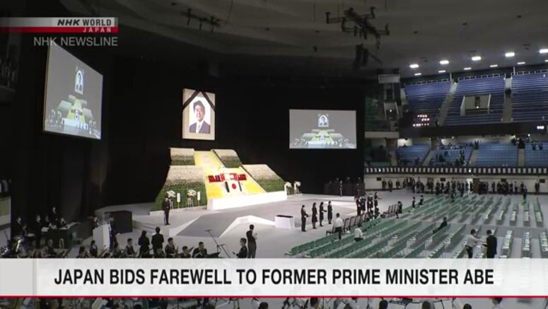 Japan bids farewell to former prime minister Abe Japan bids farewell to former prime minister Abe