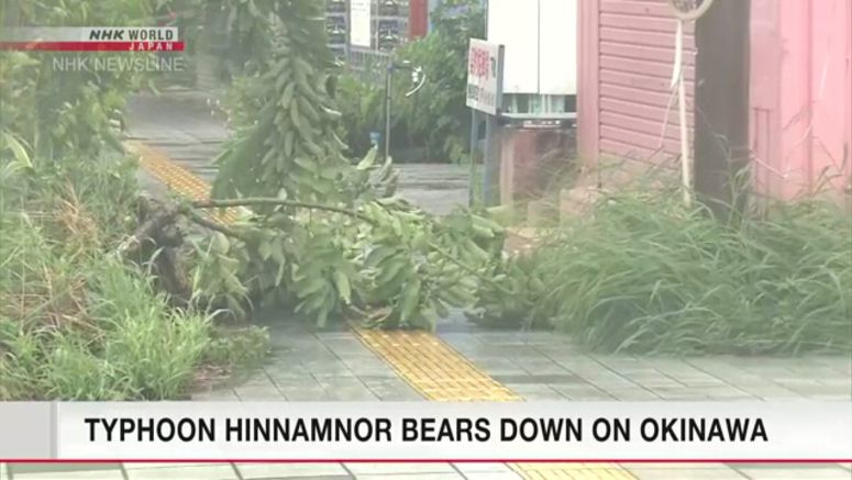 Typhoon Hinnamnor approaching Sakishima Islands