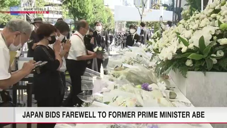 People in Japan place flowers on altars ahead of Abe's state funeral People in Japan place flowers on altars ahead of Abe's state funeral