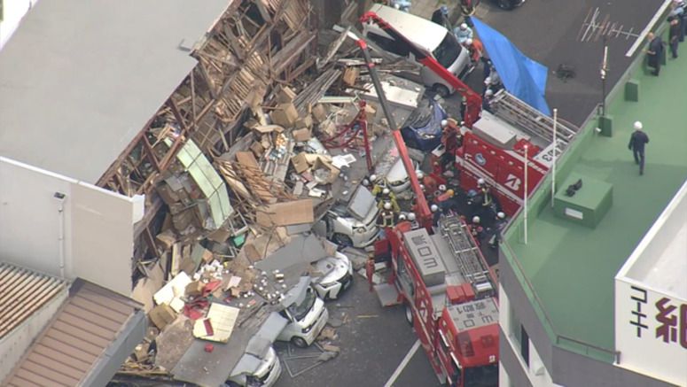 Man dies after a warehouse collapses in Yamaguchi Prefecture