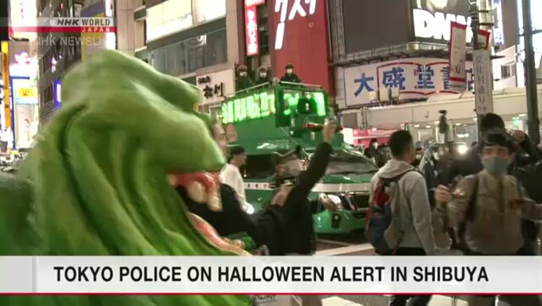 Tokyo police on alert against Halloween crowd crush in Shibuya district