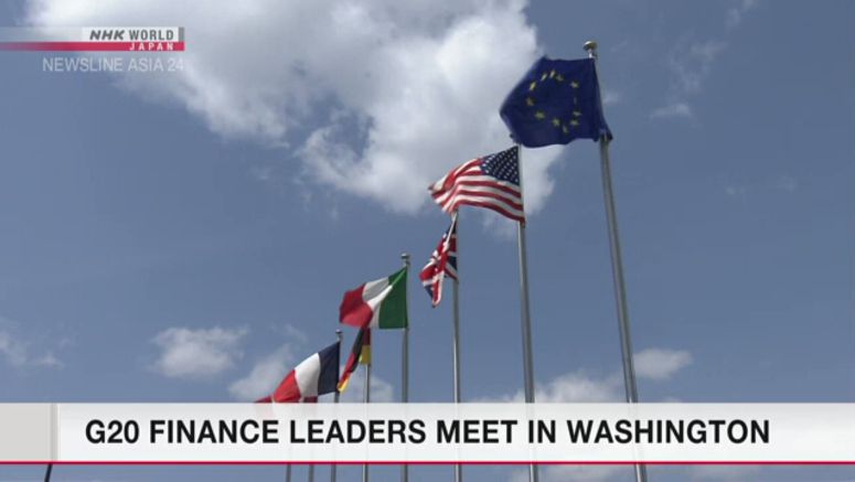 G20 finance leaders meet in Washington