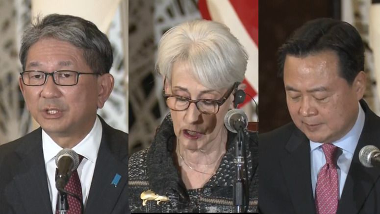 Japan, US, S.Korea agree to cooperate on N.Korean missile threat