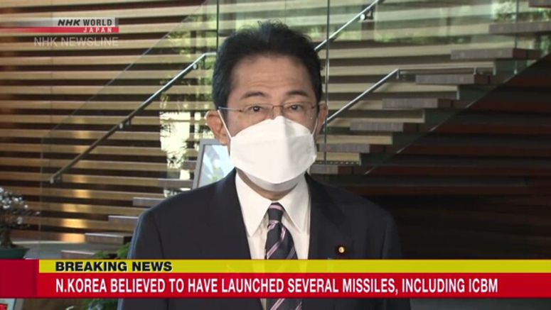 N.Korea has likely launched one long-range, two short-range missiles